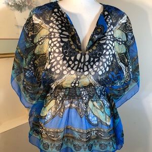 Sugar 17 Butterfly Top w Butterfly Sleeves Size M